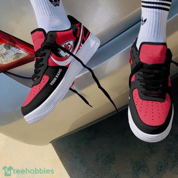 Kansas City Chiefs Personalized Name Sneakers Air Force Shoes Sport Fans Dynamic Shoes Product Photo 1