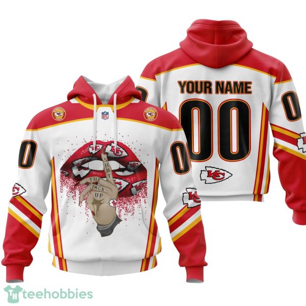 Kansas City Chiefs Sexy Lips Custom Name And Number 3D Hoodie Product Photo 1
