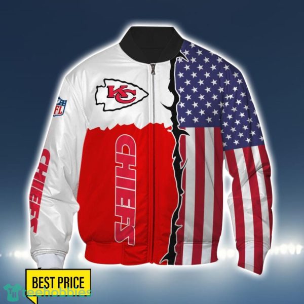 Kansas City Chiefs US Flag 3D All Over Printed T-shirt Hoodie Sweatshirt Product Photo 4