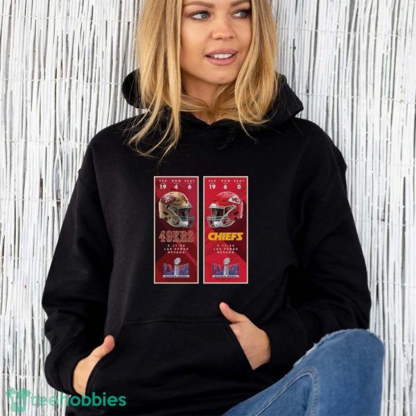 Kansas City Chiefs vs. San Francisco 49ers 2024 Super Bowl LVIII Matchup Shirt - Unisex Hoodie
