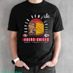 Kansas City Chiefs Vs San Francisco 49ers Super Bowl Lviii Matchup Dueling T-Shirt - Black Unisex T-Shirt