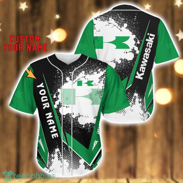 Kawasaki Baseball Jersey Shirt 3D Printing Gift For Car Lover Custom Name Gift Product Photo 1