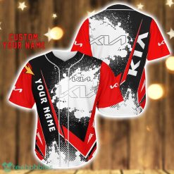 Kia Baseball Jersey Shirt 3D Printing Gift For Car Lover Custom Name Gift Product Photo 1