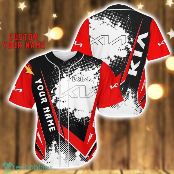 Kia Baseball Jersey Shirt 3D Printing Gift For Car Lover Custom Name Gift Product Photo 1