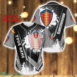 Koenigsegg Baseball Jersey Shirt 3D Printing Gift For Car Lover Custom Name Gift Product Photo 1