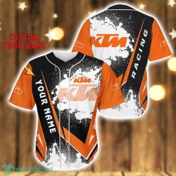 KTM Baseball Jersey Shirt 3D Printing Gift For Car Lover Custom Name Gift Product Photo 1
