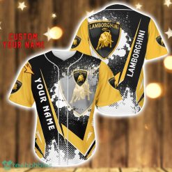 Lamborghini Baseball Jersey Shirt 3D Printing Gift For Car Lover Custom Name Gift Product Photo 1