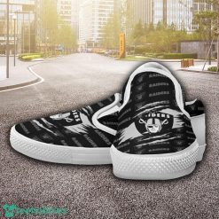 Las Vegas Raiders Logo Team Slip On Shoes Trending Goft For Fans Product Photo 1