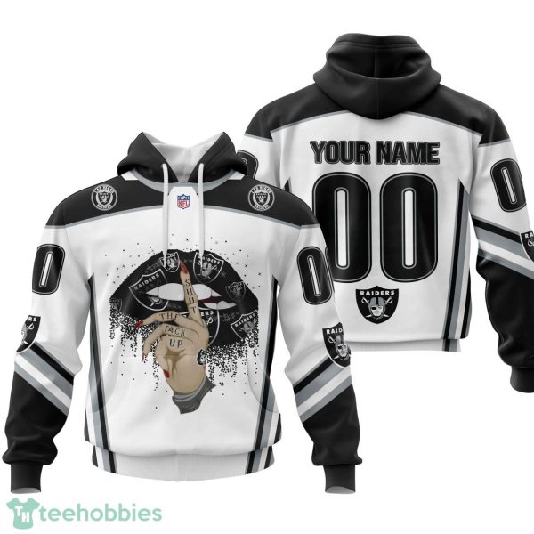 Las Vegas Raiders Sexy Lips Custom Name And Number 3D Hoodie Product Photo 1