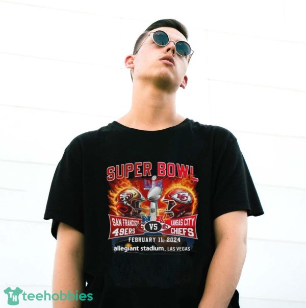 Las Vegas Super Bowl LVIII 49ers Vs Chiefs Allegiant Stadium Shirt - G500 Gildan T-Shirt