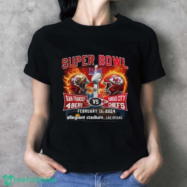 Las Vegas Super Bowl LVIII 49ers Vs Chiefs Allegiant Stadium Shirt - Ladies T-Shirt