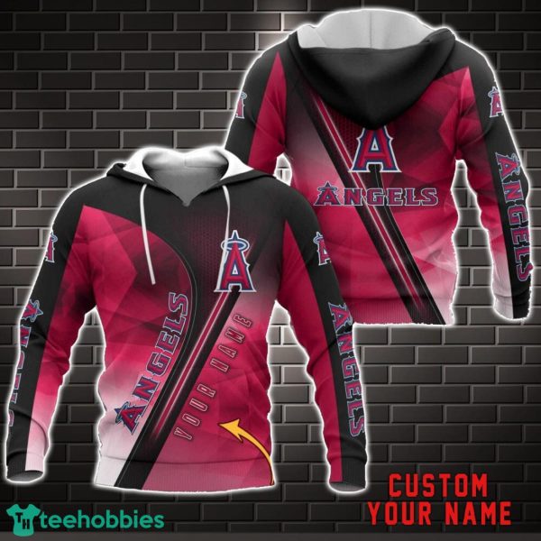 Los Angeles Angels 3D Hoodie All over Printed Unisex Hoodie Custom Name Product Photo 1