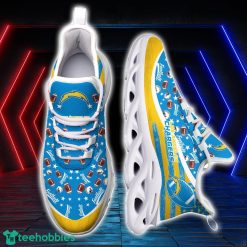 Los Angeles Chargers NFL Ball Pattern Black And White Clunky Max Soul Shoes Running Lover Gift Product Photo 2
