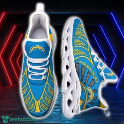 Los Angeles Chargers NFLBlack And White Clunky Max Soul Shoes New Designs For Fans Product Photo 2