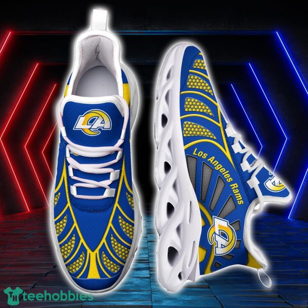 Los Angeles Rams NFLBlack And White Clunky Max Soul Shoes New Designs For Fans Product Photo 2