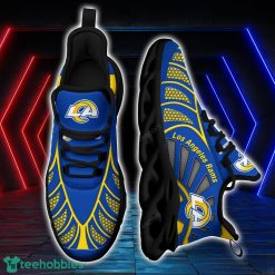 Los Angeles Rams NFLBlack And White Clunky Max Soul Shoes New Designs For Fans Product Photo 1