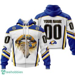 Los Angeles Rams Sexy Lips Custom Name And Number 3D Hoodie Product Photo 2