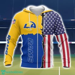 Los Angeles Rams US Flag 3D Printing T-Shirt Hoodie Sweatshirt For Fans Product Photo 2