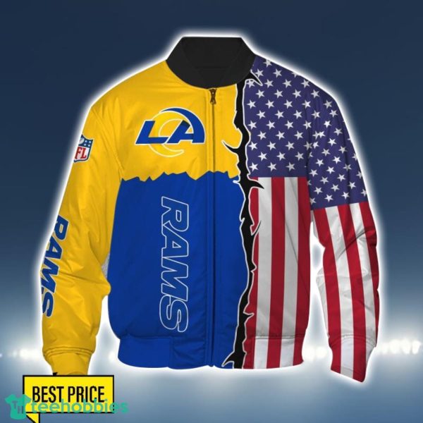 Los Angeles Rams US Flag 3D Printing T-Shirt Hoodie Sweatshirt For Fans Product Photo 4