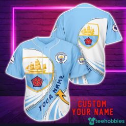 Manchester City F.C Personalized Name 3D Baseball Jersey Shirt For Fans Product Photo 1