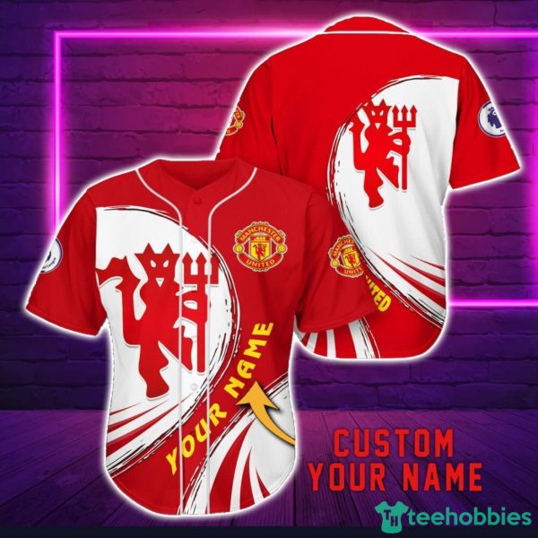 Manchester United Personalized Name 3D Baseball Jersey Shirt For Fans Product Photo 1