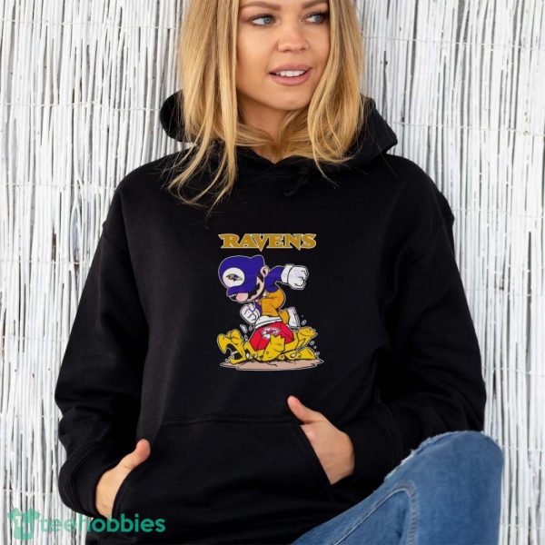 Mario Baltimore Ravens Stomps On Kansas City Chiefs Shirt - Unisex Hoodie