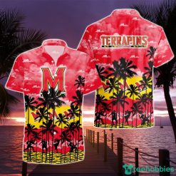 Maryland Terrapins Beach Shirt Cosconut Pattern 3D Hawaiian Shirt For Men And Women Product Photo 1