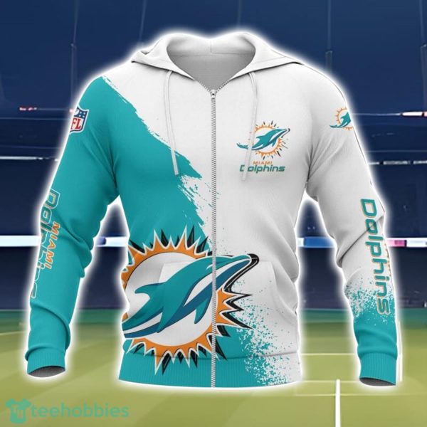 Miami Dolphins 3D All Over Printed T-shirt Hoodie Sweatshirt Product Photo 2