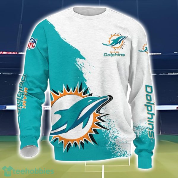 Miami Dolphins 3D All Over Printed T-shirt Hoodie Sweatshirt Product Photo 3