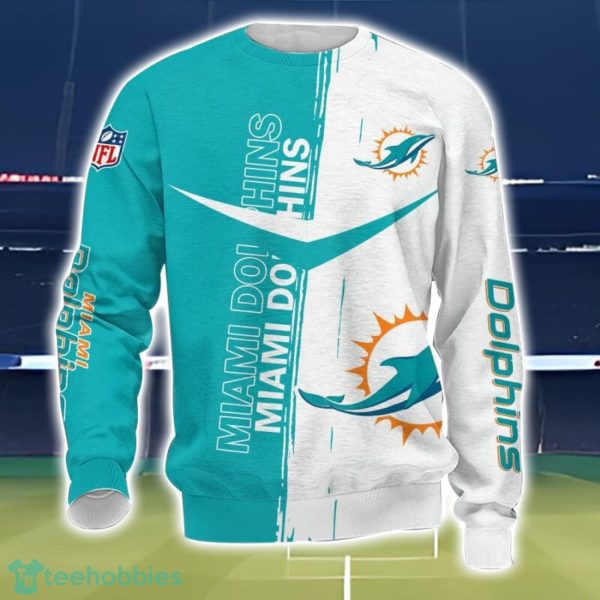 Miami Dolphins 3D Printing T-Shirt Hoodie Sweatshirt For Fans Product Photo 3
