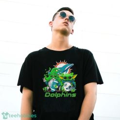 Miami Dolphins Baby Yoda Happy St.Patrick’s Day Shamrock Shirt - G500 Gildan T-Shirt