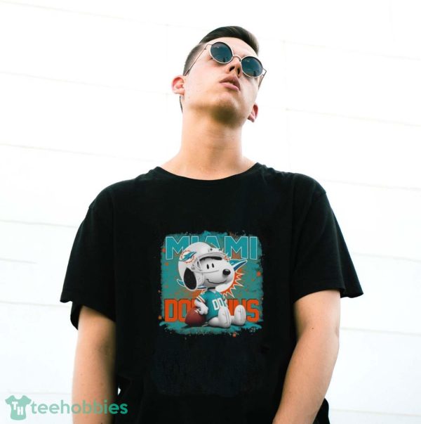 Miami Dolphins Mix Snoopy Shirt - G500 Gildan T-Shirt