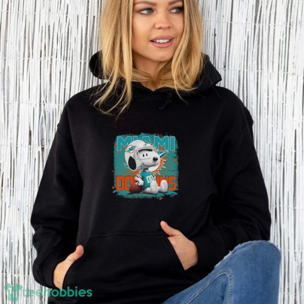 Miami Dolphins Mix Snoopy Shirt - Unisex Hoodie