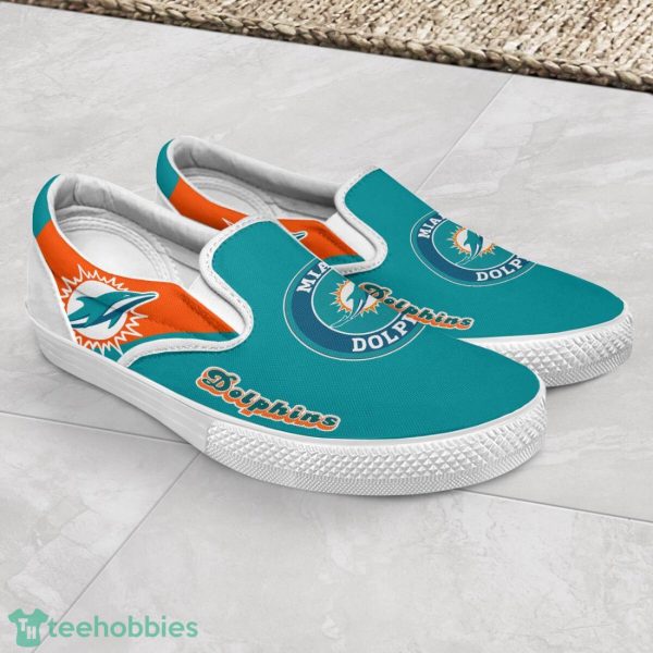 Miami Dolphins Slip On Shoes For Men And Women Sport Fans Product Photo 2