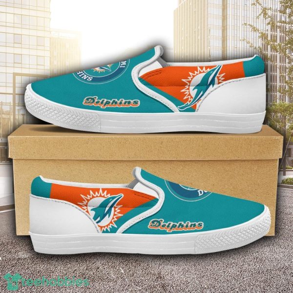 Miami Dolphins Slip On Shoes For Men And Women Sport Fans Product Photo 3