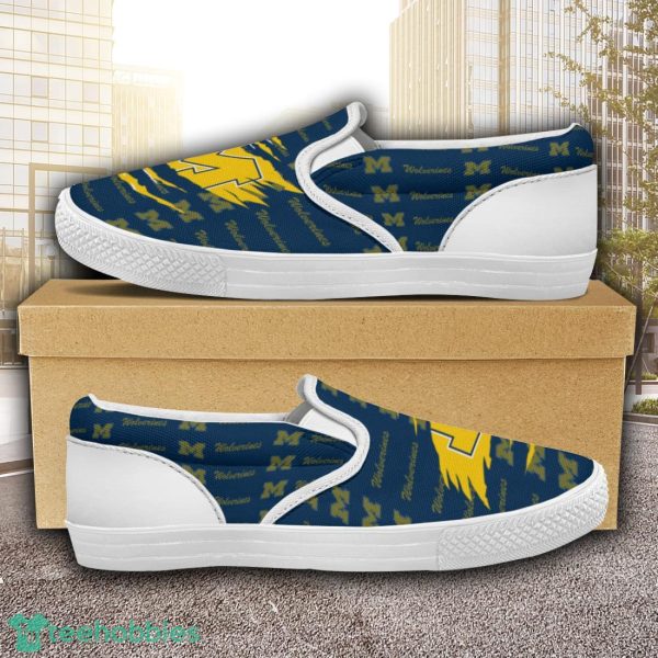 Michigan Wolverines Logo Team Slip On Shoes Trending Goft For Fans Product Photo 2