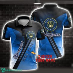 Milwaukee Brewers Sport Polo Shirt For Men Custom Name Product Photo 1