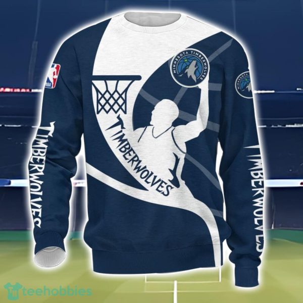 Minnesota Timberwolves 3D Printing T-Shirt Hoodie Sweatshirt For Fans Product Photo 3