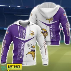 Minnesota Vikings 3D Printing T-Shirt Hoodie Sweatshirt For Fans Product Photo 1