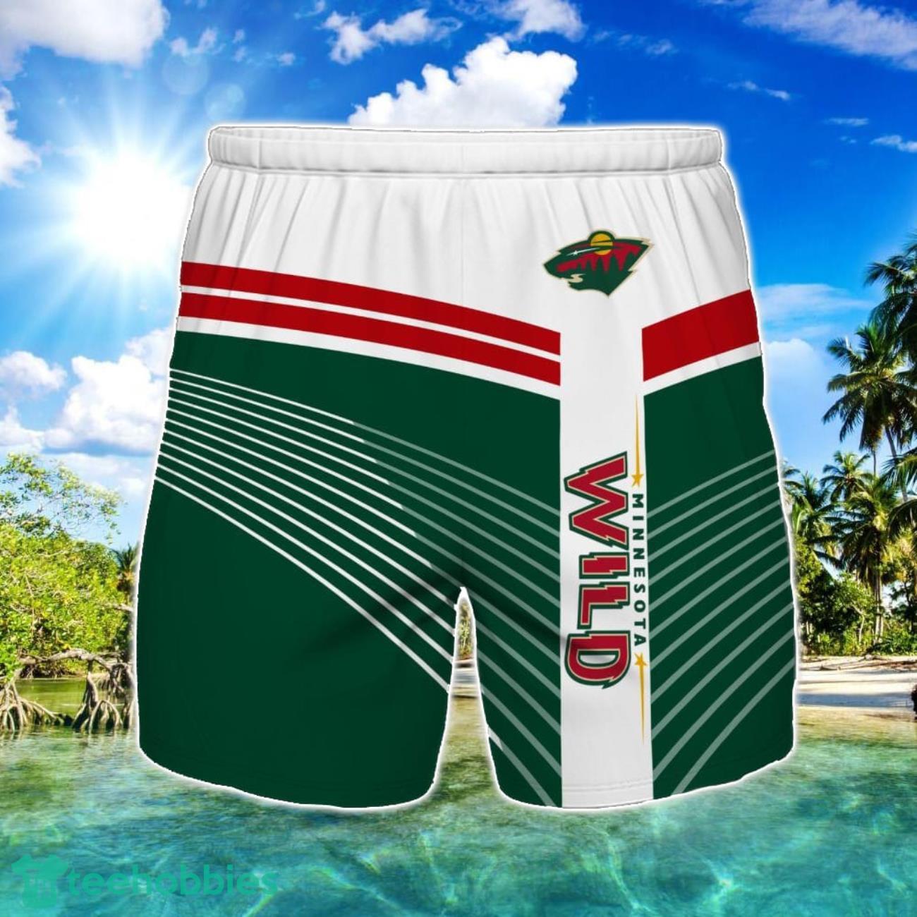 Minnesota Wild Beach Short For Fans Summer Gift image Minnesota Wild Beach Short For Fans Summer Gift Product Photo 1
