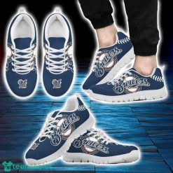 MLB Milwaukee Brewers Sneakers Trending Running Shoes For Fans Product Photo 1