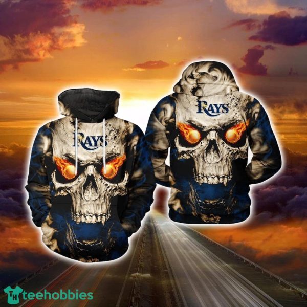 MLB Tampa Bay Rays 3D Hoodie Skull For Fans MLB Limited Hoodie Product Photo 1