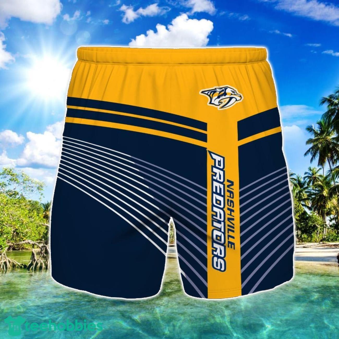 Nashville Predators Beach Short For Fans Summer Gift image Nashville Predators Beach Short For Fans Summer Gift Product Photo 1