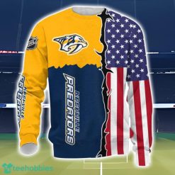 Nashville Predators US Flag 3D All Over Printed T-shirt Hoodie Sweatshirt Product Photo 3