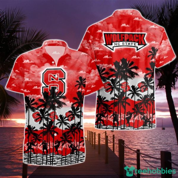 NC State Wolfpack Beach Shirt Cosconut Pattern 3D Hawaiian Shirt For Men And Women Product Photo 1
