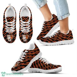 NCAA Bowling Green Falcons Marvelous Striped Sneakers Trending Running Shoes For Fans Product Photo 1