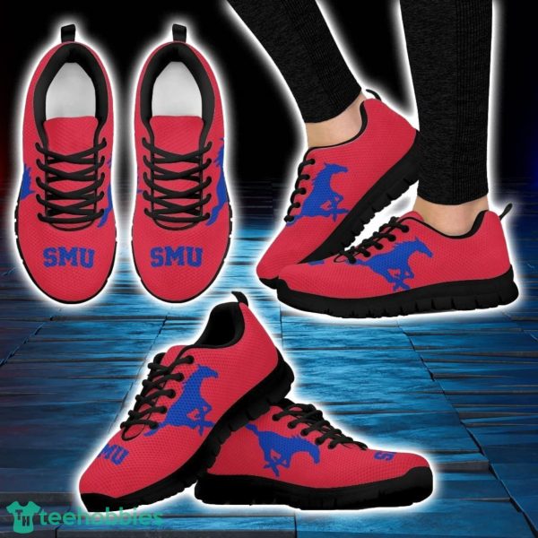 NCAA SMU Mustangs Sneakers Running Shoes For Men And Women Product Photo 2