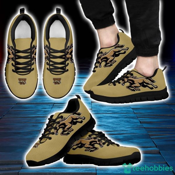 NCAA Western Michigan Broncos Brown Sneakers Sport Running Shoes For Fans Product Photo 2