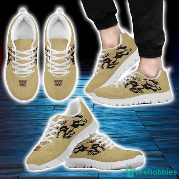 NCAA Western Michigan Broncos Brown Sneakers Sport Running Shoes For Fans Product Photo 1