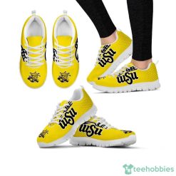 NCAA Wichita State Shockers Yellow Sneakers Sport Running Shoes For Fans Product Photo 1